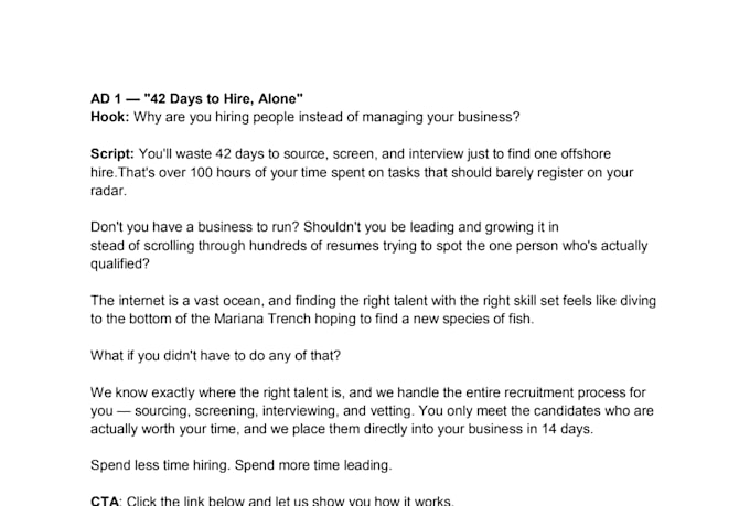 write high converting sales copy for meta and google ads
